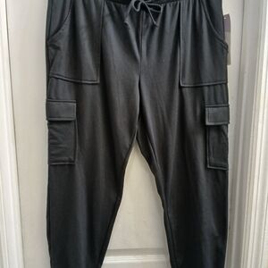 Women's Charcoal Cargo Joggers